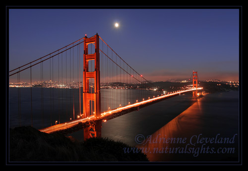 Golden Gate Bridge after Sunset